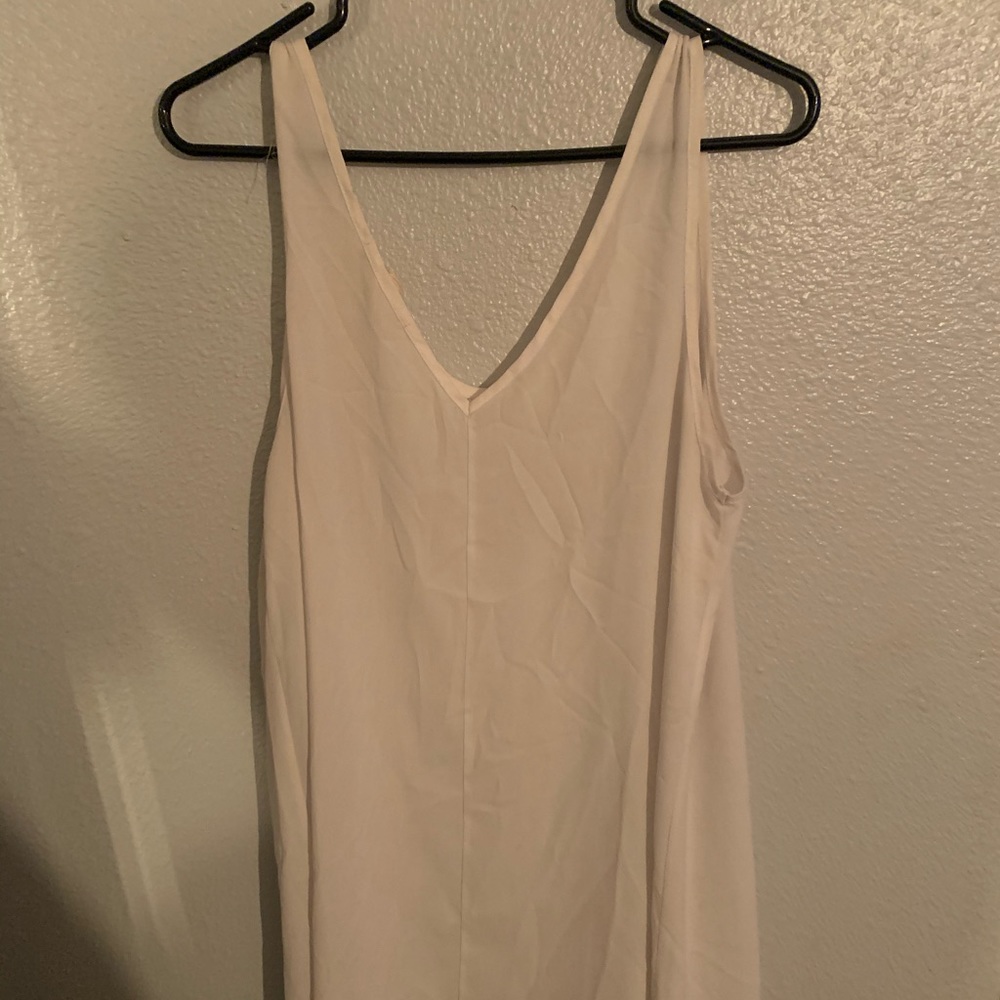 white mesh dress